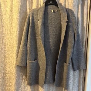 Gray Open Front Cardigan by Anthropologie